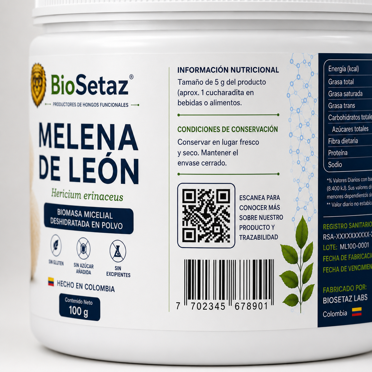 Trazabilidad QR BioSetaz